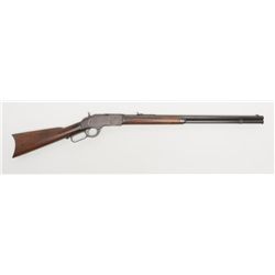 Winchester Model 1873 lever action rifle, .22  Short cal., 24” octagon barrel, plain trigger,  blue