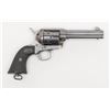 Image 1 : Colt SAA revolver, .45 cal., 4-3/4” barrel, blue  and case hardened finish, checkered hard rubber  g