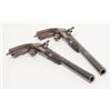Image 11 : Pair of high quality dueling/target pistol signed  in gold on the locks and also signed in script on