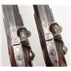 Image 6 : Pair of high quality dueling/target pistol signed  in gold on the locks and also signed in script on