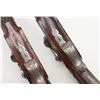 Image 8 : Pair of high quality dueling/target pistol signed  in gold on the locks and also signed in script on