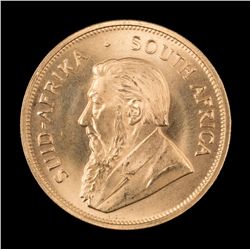 South African Gold Krugerrand.   Est.:   $1,300-$2,600.