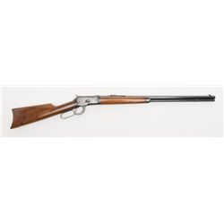 Winchester Model 92 lever action rifle, .25-20  W.C.F. cal., 24” octagon barrel, blue finish, wood
