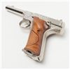 Image 10 : Factory Type “A” engraved Colt Huntsman Model  semi-auto pistol, .22LR cal., 4-1/2” barrel,  nickel
