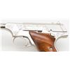 Image 4 : Factory Type “A” engraved Colt Huntsman Model  semi-auto pistol, .22LR cal., 4-1/2” barrel,  nickel