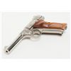 Image 9 : Factory Type “A” engraved Colt Huntsman Model  semi-auto pistol, .22LR cal., 4-1/2” barrel,  nickel