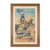 Image 1 : Beautifully wood framed and matted “Colt’s The Arm  of Law and Order” color advertiser (familiarly