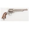 Image 1 : Engraved Remington Model 1875 Single Action Army  revolver, .44 cal., 7-1/2” round barrel, nickel  f