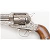 Image 4 : Engraved Remington Model 1875 Single Action Army  revolver, .44 cal., 7-1/2” round barrel, nickel  f