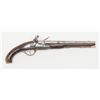 Image 1 : Elegant Germanic flintlock single shot pistol,  Revolutionary War era with pig race butt cap, just