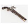 Image 6 : Elegant Germanic flintlock single shot pistol,  Revolutionary War era with pig race butt cap, just