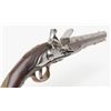 Image 8 : Elegant Germanic flintlock single shot pistol,  Revolutionary War era with pig race butt cap, just