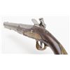 Image 9 : Elegant Germanic flintlock single shot pistol,  Revolutionary War era with pig race butt cap, just