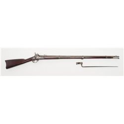 U.S. Model 1861, .58 caliber rifled musket by  Springfield Arsenal in good condition with bayonet  a