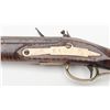 Image 4 : Classic flintlock Kentucky style rifle probably  Pennsylvania made with patch box showing whale  tai