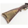 Image 9 : Classic flintlock Kentucky style rifle probably  Pennsylvania made with patch box showing whale  tai