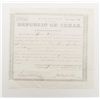 Image 1 : Original Republic of Texas document issued for pay  due in the amount of $127 to a member of Captain