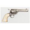 Image 1 : Period engraved Colt Civilian Model SAA revolver,  .45 cal., 4-3/4” barrel, nickel finish, period  i