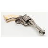 Image 7 : Period engraved Colt Civilian Model SAA revolver,  .45 cal., 4-3/4” barrel, nickel finish, period  i