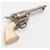 Image 8 : Period engraved Colt Civilian Model SAA revolver,  .45 cal., 4-3/4” barrel, nickel finish, period  i
