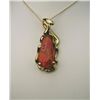 Image 1 : Extraordinary Custom Fire Opal Pendant with  approx. 6.00 carat Fire Opal with amazing color  play s