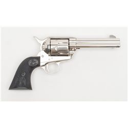 Highly collectible Colt SAA 2nd Generation  revolver, .45 cal., 4-3/4” barrel, nickel finish,  check