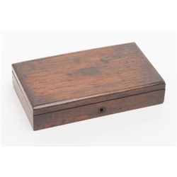 Cased Smith & Wesson .32 Safety Hammerless  “Bicycle” Model DA revolver, 2” barrel, nickel  finish,