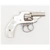 Image 3 : Cased Smith & Wesson .32 Safety Hammerless  “Bicycle” Model DA revolver, 2” barrel, nickel  finish,