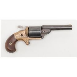 Interesting Moore Teat Fire 6-shot revolver,  period script inscribed “presented to Hon. Wm. F.  Ste