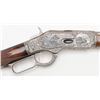 Image 9 : Custom Winchester Model 1873 lever action short  rifle, .44-40 cal., 20” octagon barrel, full  magaz
