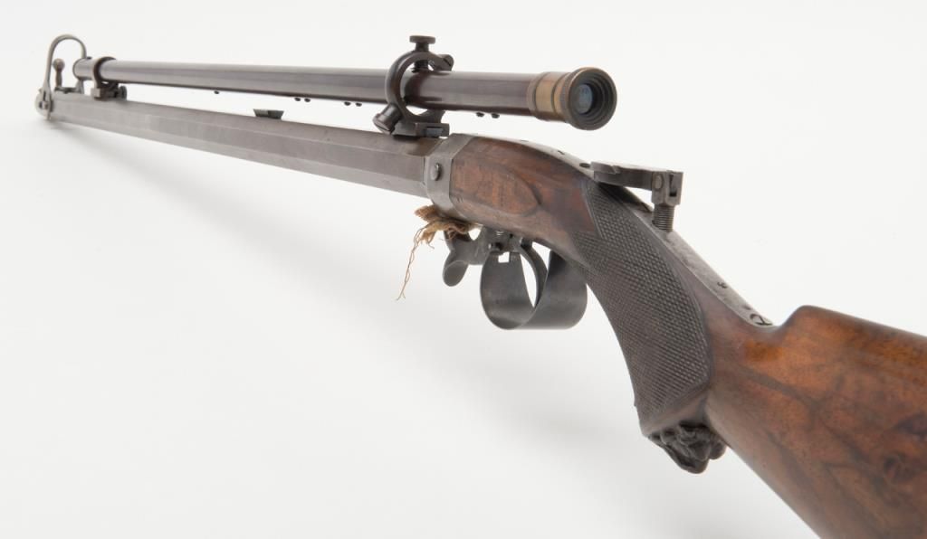Remington underhammer target single shot rifle with barrel stamped “H ...