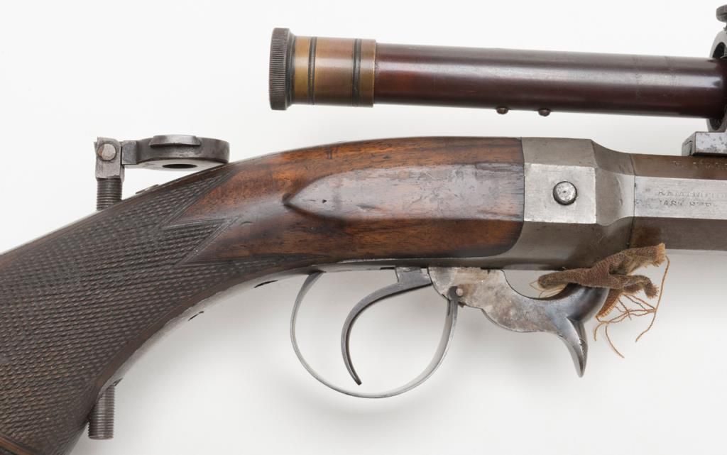 Remington underhammer target single shot rifle with barrel stamped “H ...