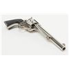 Image 10 : Colt 2nd Generation SAA revolver, .45 cal., 7-1/2”  barrel, nickel finish, checkered hard rubber  gr