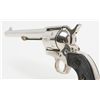 Image 13 : Colt 2nd Generation SAA revolver, .45 cal., 7-1/2”  barrel, nickel finish, checkered hard rubber  gr