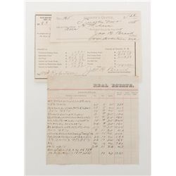 Important original New Mexico historical documents  including a typewritten directive from the Third