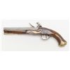 Image 2 : English military issue flintlock single shot  pistol by famous maker H. Nock, .68 cal., 7-5/8”  barr