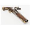 Image 6 : English military issue flintlock single shot  pistol by famous maker H. Nock, .68 cal., 7-5/8”  barr
