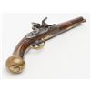 Image 6 : Revolutionary War era flintlock single shot  pistol, un-marked, but British style, .70 cal., 9”  bar