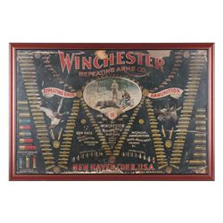 Original Winchester Advertiser with printed  cartridges, post 1900; only fair condition; some  damag