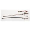 Image 1 : Lot of 2 German swords with scabbards including a  “C” guard marked “WAFFENFABRIK NEUMAUSEN” with  w