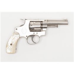 Smith & Wesson .32 Hand Ejector First Model DA  revolver, .32 cal., 3-1/4” barrel, nickel finish,  p