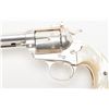 Image 5 : Colt Bisley Model Single Action revolver, .44-40  cal., 7-1/2” barrel, silver plated, Mexican pearl