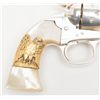 Image 8 : Colt Bisley Model Single Action revolver, .44-40  cal., 7-1/2” barrel, silver plated, Mexican pearl