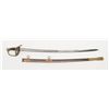 Image 2 : U.S. Model 1850 Staff & Field Officer’s sword with  metal scabbard, 32-1/2” etched blade by Wm.  Hor