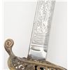 Image 6 : U.S. Model 1850 Staff & Field Officer’s sword with  metal scabbard, 32-1/2” etched blade by Wm.  Hor