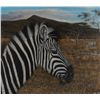 Image 2 : Original oil on canvas of Zebra signed L.R. Jorge  Rajadell, 1995, approx. 31” x 35”; nicely framed