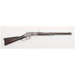 Winchester Model 1873 lever action SRC, .44 W.C.F.  cal., 20” barrel, blue finish, wood stocks,  #18
