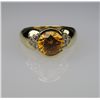 Image 3 : Brilliant Citrine and Diamond Ring with bezel set  Citrine weighing approx. 4.00 carats with 10  acc