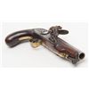 Image 4 : Pocket-size flintlock pistol probably  American-made circa early 19th century with  typical American
