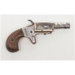 Marlin, .22 caliber 1st model vest pocket  Derringer with two line marked address on breech  of the